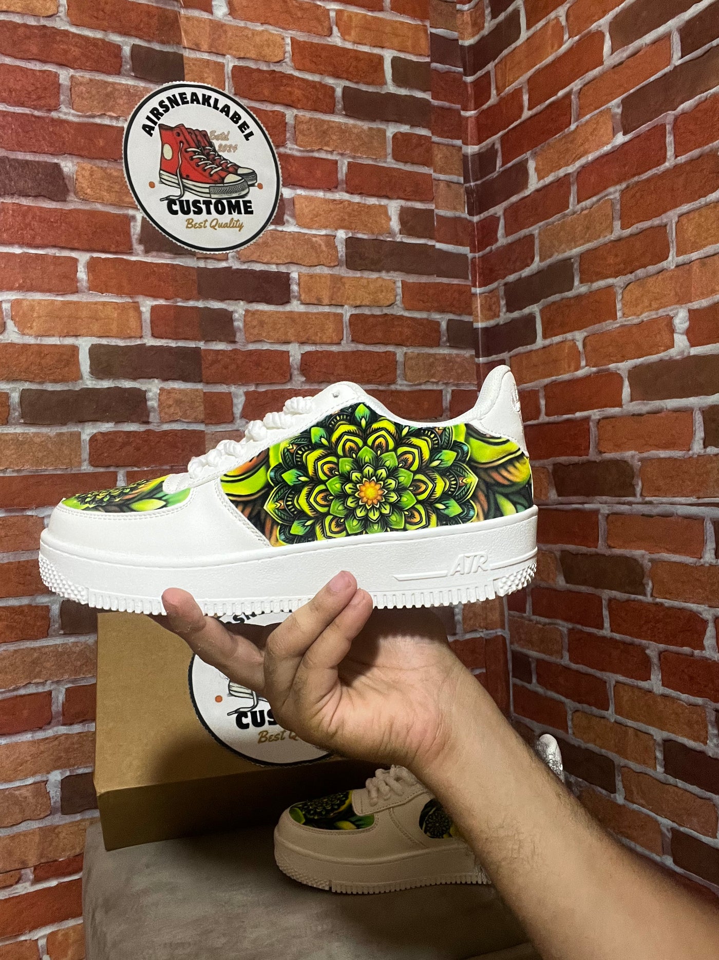 Custome Air Force Green Designe Personnalisées Pour Femmes et Hommes